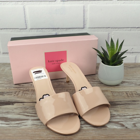 NIB kate spade Savvi sandals size 10 tusk - Picture 2 of 8